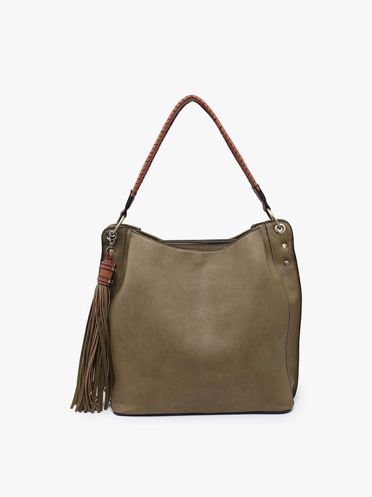 Amber Tassle Hobo Bag