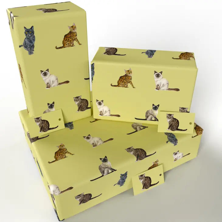 Cat Breeds Wrapping Paper