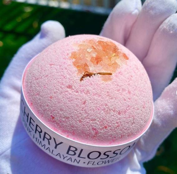 Cherry Blossom & Himalayan Salt Bath Bomb