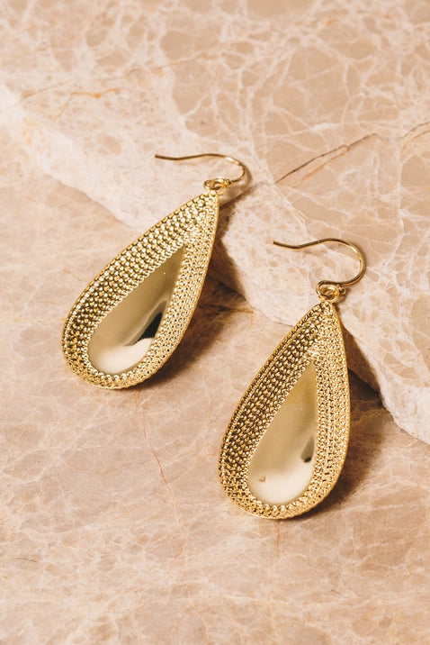 Gervais Teardrop-18K Gold Plating-Brass