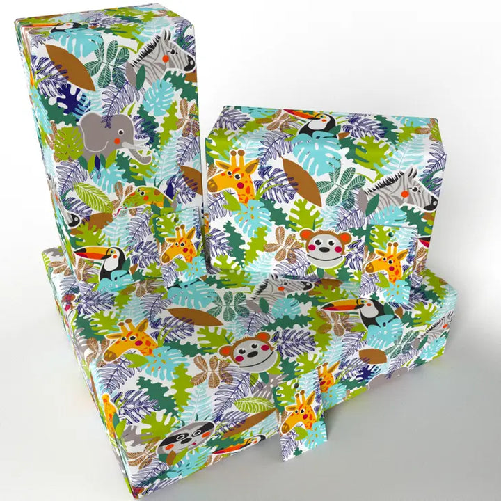 Jungle Animals Wrapping Paper