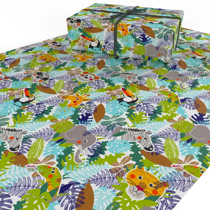 Jungle Animals Wrapping Paper