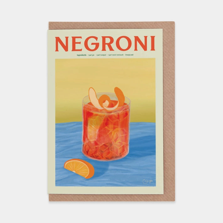 Negroni Greetings Card/Blank