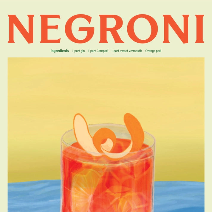 Negroni Greetings Card/Blank