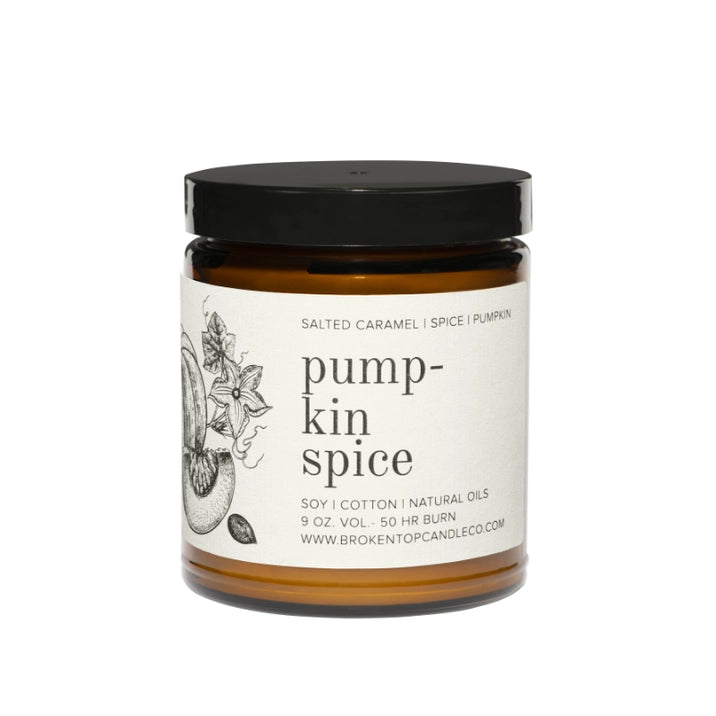 Pumpkin Spice Natural Soy Candle- 9 0z