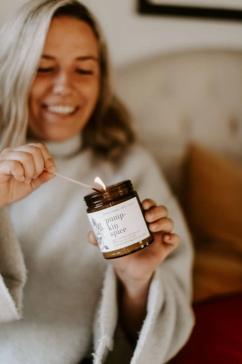 Pumpkin Spice Natural Soy Candle- 9 0z