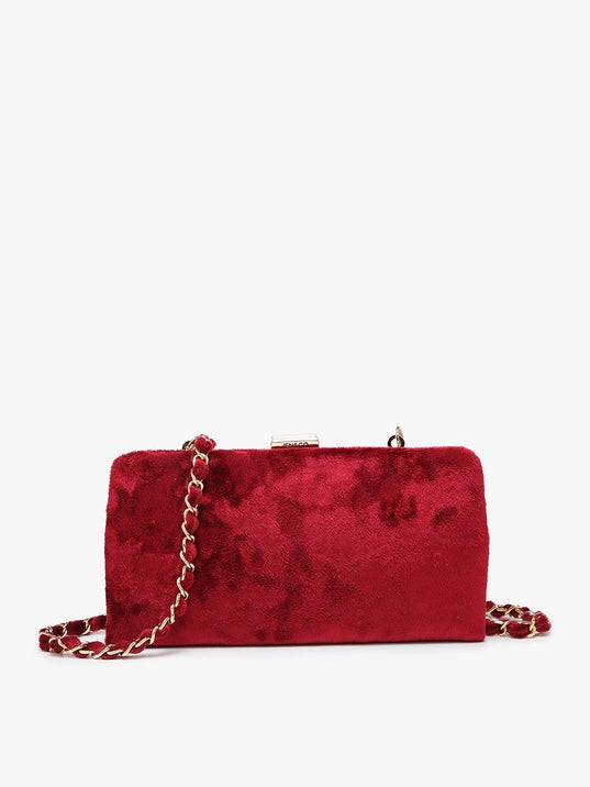 Sue Velvet Wallet Pouch Crossbody