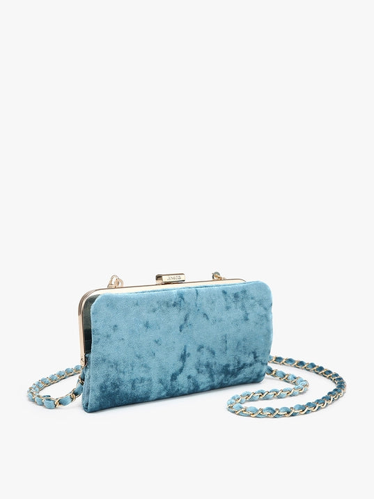 Sue Velvet Wallet Pouch Crossbody