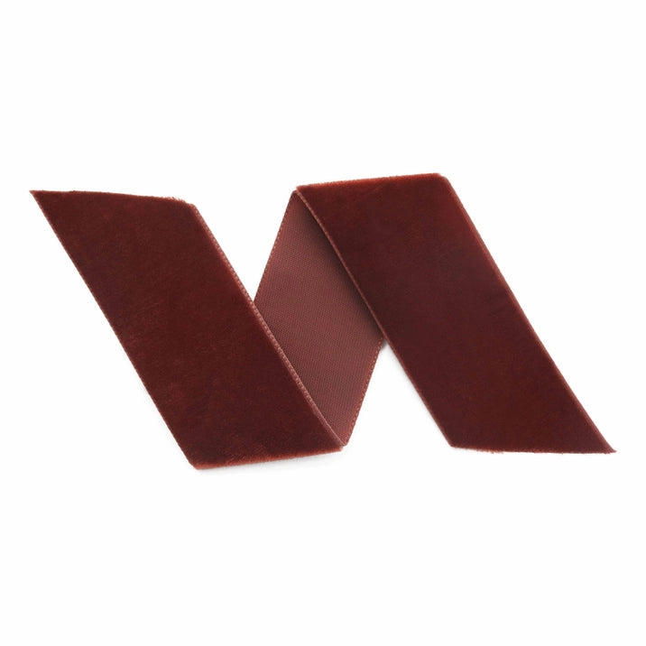 Cinnamon Swiss Velvet Ribbon