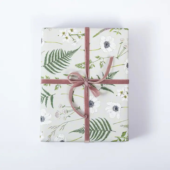 Wild Meadow Grey Gift Wrap