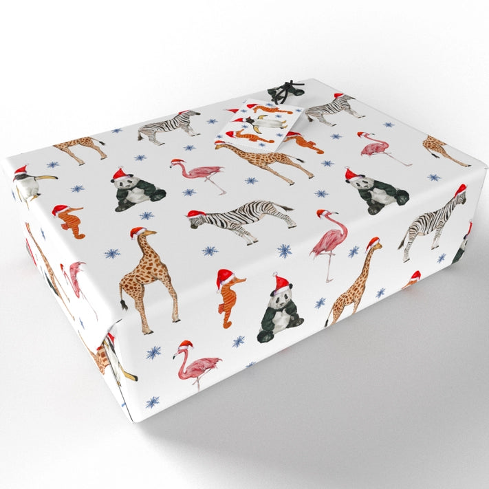 Christmas Animals Wrapping Paper