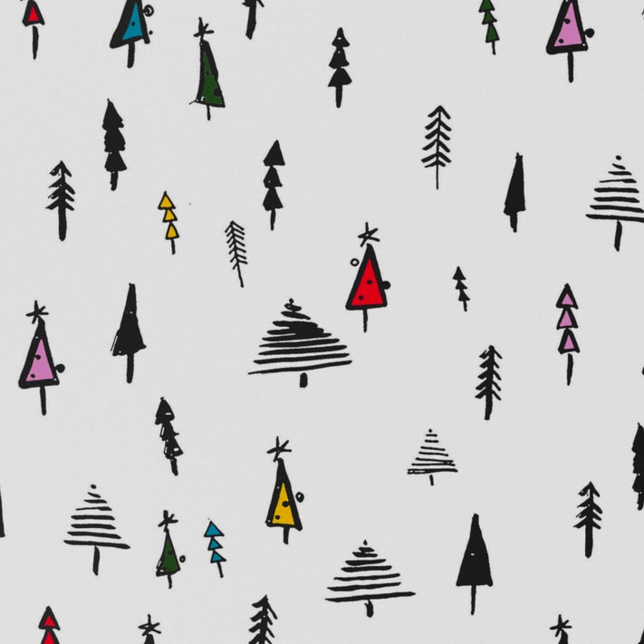 Christmas Inky Tree Wrapping Paper