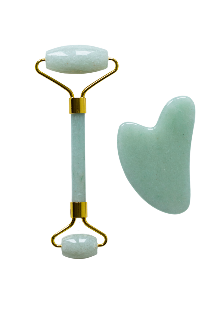 The Gua Sha Box (Jade Heart Stone & Roller)