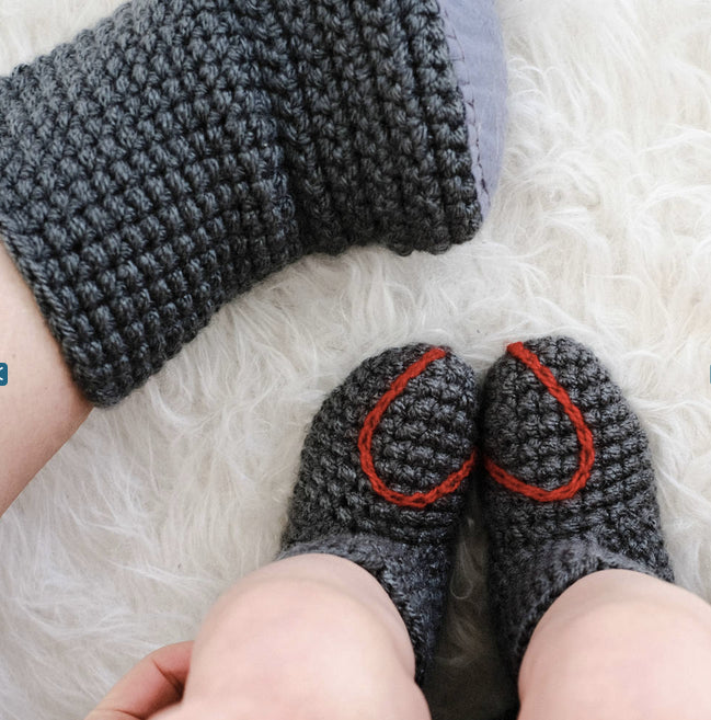 Heart Baby Booties