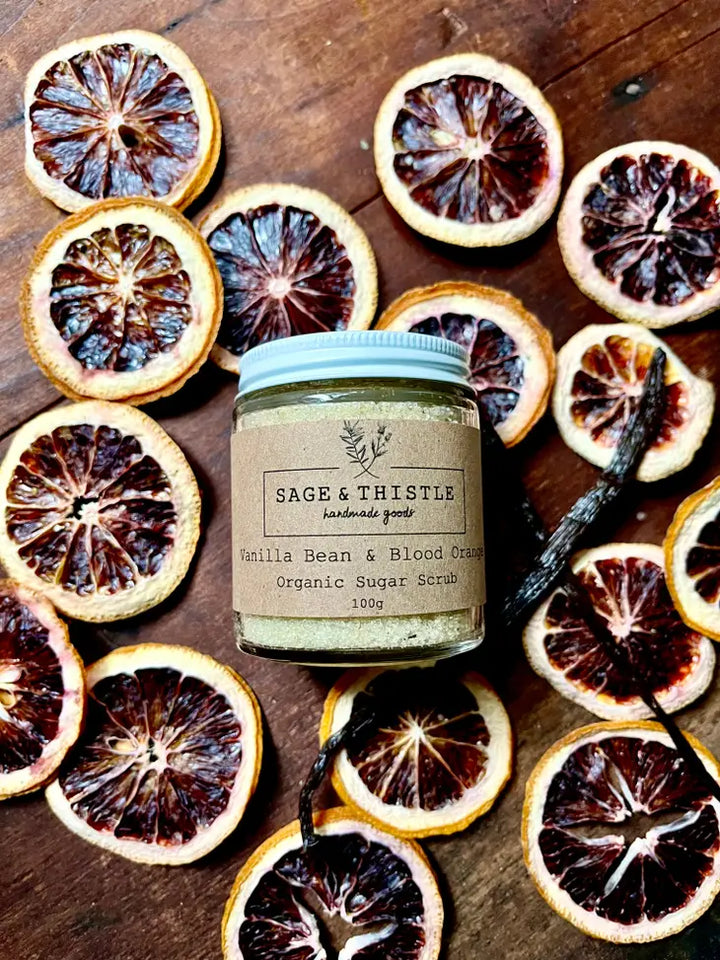 Vanilla Bean & Blood Orange Organic Sugar Scrub