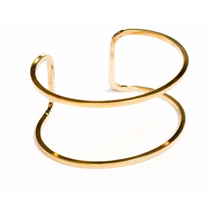 Carrie Large Cut-Out Cuff 18K Gold Plating