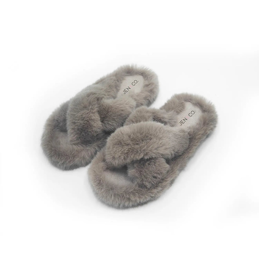 Drew Criss-Cross Slipper with Trim